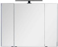 Зеркальный шкаф Aquanet Латина 100 белый арт-00179636 — фото 3, Зеркальные шкафы в ванную