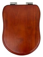 OLD ITALY Крышка/сиденье д/унитазa, с системой Soft-close, цвет NOCE/петли хром VR.OLD-2597.NC.CR — фото 1, Сиденья для унитаза