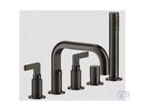 Товар: Смеситель для ванны и душа, Gessi, Inciso, тип открывания воды-двухрычажный, отверстия для монтажа-5, вынос излива, мм-193, цвет-Black Metal Brushed PVD, переключатель, ручной душ-цилиндрический, диаметр,мм-32, шланг,мм-1500 арт-58040.707 - фото 2 Смеситель для ванны и душа, Gessi, Inciso, тип открывания воды-двухрычажный, отверстия для монтажа-5, вынос излива, мм-193, цвет-Black Metal Brushed PVD, переключатель, ручной душ-цилиндрический, диаметр,мм-32, шланг,мм-1500 арт-58040.707 — фото 2, Смеситель для ванны