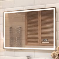 Зеркало с подсветкой VIGO Geometry Media voice 1000 050 — фото 2, Зеркала в ванную комнату