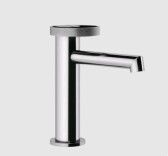 Смеситель для раковины, Gessi, Anello, тип открывания воды-однорычажный, тип регулирования воды-керамический картридж, монтаж-на раковину/столешницу, отверстия для монтажа-1, высота, мм-168, вынос излива, мм-128, тип излива-неподвижный, донный клапан-отсутствует, тип подводки-гибкая, стандарт подвода воды-3/8", цвет-хром арт-63302.031 — фото 1, Смесители для раковины