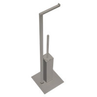 Стойка COLOMBO DESIGN MINI Q B5018.HPS1 с держателем туалетной бумаги и ершиком цвет нержавеющая сталь — фото 3, Ершики для унитаза
