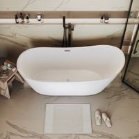 Ванна отдельностоящая Grossman Galaxy (170х75х72) цвет белый,1 место арт-GR-2102 — фото 5, Акриловые ванны