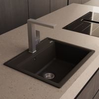 Кухонная мойка ABBER Quarz черная арт-AQ2902B — фото 2, Кухонные мойки