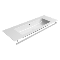 раковина подвесная/встраиваемая PURA 122x46 белый арт-8840111 — фото 3, Раковины подвесные