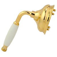 RICAMBI Ручной душ, 3-х позиционный, антикальций, латунь, бел./золото 20036 — фото 2, Лейки для душа