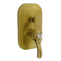 LEM SWAROVSKI См-ль скрытого монтажа моноком., 2-х позиционный с девиатором, бронза арт-18879 — фото 1, Смеситель для душа