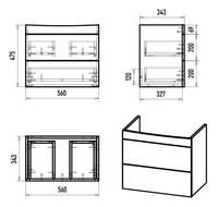 Товар: Тумба под раковину арт-Э-Кле01060-011П2Я - фото 5 Тумба под раковину арт-Э-Кле01060-011П2Я — фото 5, Тумбы под раковину