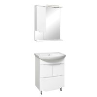 Зеркальный шкаф VIKTORIA 60 /левый/ AQUA DE MARCO 1060CVIC/L — фото 6, Зеркальные шкафы в ванную