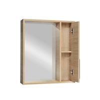 Зеркало со шкафом VIANT КЕЛЬН 60 подвесное светлое дерево арт-VKEL60SD-ZSH — фото 1, Зеркальные шкафы в ванную