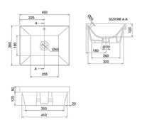 Раковина Scarabeo TEOREMA 2.0 встраиваемая снизу с переливом без отверстий цвет белый арт-5134 — фото 5, Раковины встраиваемые снизу