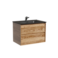 Тумба подвесная SANCOS Marmi 2.0 690х445х520 с двумя ящиками оснащенными доводчиками скрытого монтажа, дуб чарльстон, арт.MR2.070ECH — фото 10, Тумбы под раковину