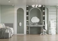 Зеркало КАСПЕР ОБЛАКО, навесное, белый матовый арт-1A283602CRE20 — фото 4, Зеркала в ванную комнату