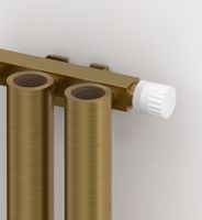 Отопительный радиатор Сунержа Кумир-0 EU50 правый 500х400 6 секций Состаренная латунь арт-051-0351-5006 — фото 1, Радиаторы отопления