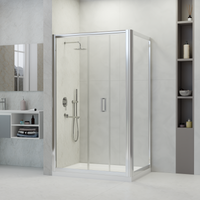 Душевой уголок RGW PA-045 1000x800, профиль хром,стекло прозрачное, арт-350804508-11 — фото 3, Прямоугольные душевые уголки