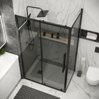 Боковая стенка Grossman Cosmo (100х195) черный матовый,стекло тонированное, 1 место арт-200.K33.02.100.21.10 — фото 4, Боковые стенки