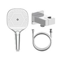 Лейка для душа с держателем (с подключением шланга) и шлангом Raglo , хром арт-R476.40 — фото 1, Лейки для душа