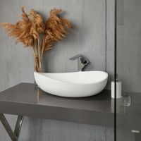 Раковина Onda округлая, белый матовый, MonteBianco арт-11020 — фото 3, Раковины накладные