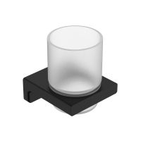 Tivoli Стакан для зубных щеток, латунь/матовое стекло, черный матовый арт-AQM7311MB — фото 1, Стаканы для зубных щеток