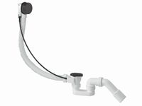 Сифон для ванны полуавтоматический черный, 40/50, L=61 см EVSB141 — фото 1, Сливы-переливы