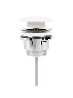 BOND Донный клапан универсальный для раковины с белой крышкой арт-BV0305 — фото 3, Донные клапаны