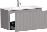 Тумба под раковину Allen Brau Gravity 100 1.370018.PGM платина матовый — фото 3, Тумбы под раковину