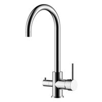 Z35 Смеситель для кухни, выс.пов.излив 194мм фильтр воды, р/ОД, хром, ROS, Z35-28 — фото 1, Смесители для кухни