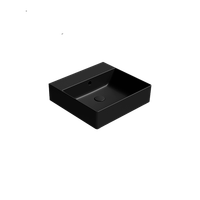 раковина подвесная/встраиваемая KUBE X 50x47 черный матовый арт-9430126 — фото 2, Раковины подвесные