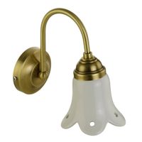 MIRELLA Светильник настенный, H20хL10xP20 cm, керамика/бронза 17189 — фото 1, Светильники в ванную