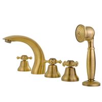 PRESTIGE См-ль на борт ванны, на 5 отв., бронза 31609 — фото 2, Смесители на борт ванны