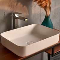 Товар: Раковина Loreto lungo 495 округлая, белый матовый, MonteBianco 12017 - фото 1 Раковина Loreto lungo 495 округлая, белый матовый, MonteBianco 12017 — фото 1, Раковины накладные