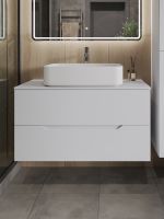 Товар: Orange Line Li-100TuwMDF+B07-600W тумба с раковиной подвесная 100 см, белый Li-100TuwMDF+B07-600W - фото 3 Orange Line Li-100TuwMDF+B07-600W тумба с раковиной подвесная 100 см, белый Li-100TuwMDF+B07-600W — фото 3, Тумбы с раковиной