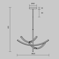 Подвесной светильник Maytoni арт-MOD428PL-L27BK — фото 10, Подвесные светильники