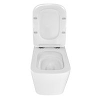 Унитаз подвесной Azario Cascad M 490x345x325 безободковый, система смыва "Скрытое Торнадо", с быстросъемным сиденьем микролифт арт-AZ-10002 — фото 4, Подвесные унитазы