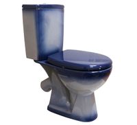 УЮТ Унитз-компакт, косой выпуск, 2-х режим. арм.Инкоэр, сид. п/п Уклад, синий, ROSA Вн УнкС03 — фото 1, Напольные унитазы