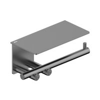 Бумагодержатель с полкой ABBER Osten 316 оружейная сталь брашированная арт-AA1830BGG — фото 1, Держатели туалетной бумаги