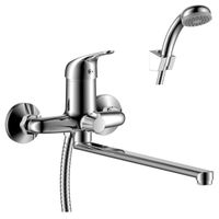 Y40 Смеситель для ванны, плоск.пов.излив 350мм(к/40), р/ОД, хром, ROS, Y40-32 — фото 1, Смеситель для ванны