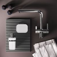 F8F05700 Func, смеситель для кухни с L-изливом с каналом для питьевой воды, хром — фото 4, Смесители для кухни