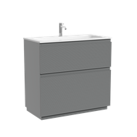 Тумба напольная SANCOS Folk Floor 890х445х850, c двумя ящиками оснащенными доводчиками, Ergraut soft, арт. арт-FL90FES — фото 5, Тумбы под раковину