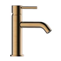 Смеситель для раковины Bossini Teo Z00701.022 на 1 отверстие с донным клапаном цвет бронза античная — фото 2, Смесители для раковины