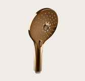 Ручной душ, Gessi, Ingranaggio, размер душевого диска, мм-130, форма-круглая, количество режимов-3, цвет-Warm Bronze PVD арт-47351.735 — фото 1, Лейки для душа