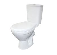 СОЛО ЛЮКС Унитаз компакт, горизонтальный выпуск, белый, 2-х режим. арм-ра, сид. soft-close ROSA Вн Укб315 — фото 1, Напольные унитазы