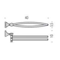 Полотенцедержатель COLOMBO DESIGN MELO B1212 двойной цвет хром — фото 2, Полотенцедержатели