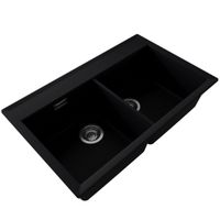 Мойка кухонная Florentina Тоскана 820, цвет черный, арт-17.050.E0820.102 — фото 2, Кухонные мойки