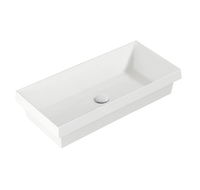 Раковина SIMAS AGILE встраиваемая сверху без отверстий цвет белый AG80IN — фото 1, Раковины встраиваемые сверху