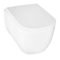 Унитаз подвесной Azario RIANO 350х490х350 безободковый, слив "Скрытое Торнадо", с быстросъемным сиденьем микролифт арт-AZ-2808E — фото 1, Подвесные унитазы