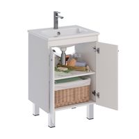 Тумба Lemark ROMANCE 60 см под 1 раковину, подвесная/напольная, 2-х дверная, цвет корпуса, фасада: Б арт-LM07R60T — фото 1, Тумбы под раковину