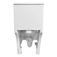 Унитаз-моноблок Azario ANSA 385х695x775 безободковый, в комплекте с сиденьем дюропласт микролифт, белый арт-AZ-2301 — фото 11, Напольные унитазы