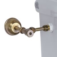 RICAMBI Подводка для бачка WC с запорным краном, бронза арт-20516 — фото 1, Комплектующие для туалета