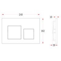 Товар: Кнопка смыва Veconi FLUSH V4, FLV4-B, 240х162х10, пластик, черный матовый - фото 2 Кнопка смыва Veconi FLUSH V4, FLV4-B, 240х162х10, пластик, черный матовый — фото 2, Кнопки смыва